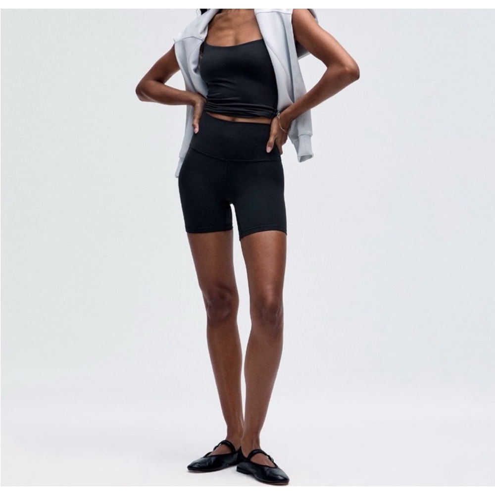 LULULEMON High-Waist Black Women's Bike Shorts Size 6